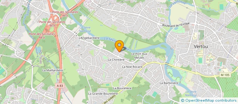 localisation de l'entreprise LES EPINOUSES  VERTOU