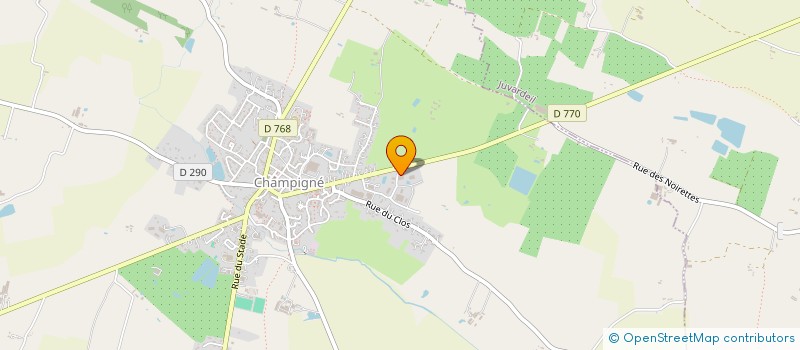 localisation de l'entreprise LES EPIS DES LAVANDIERES  LES HAUTS-D'ANJOU