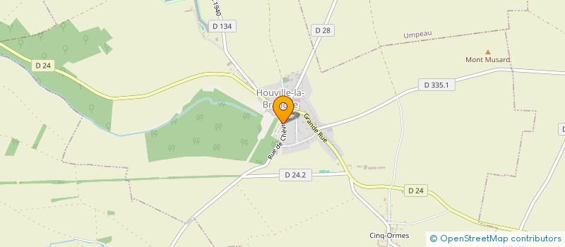 localisation de l'entreprise LES EPISCENES, VISITEURS D'HISTOIRE à HOUVILLE-LA-BRANCHE