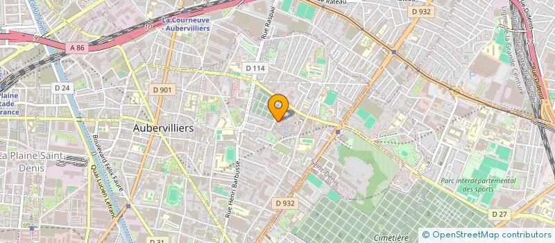 localisation de l'entreprise LES EPLUCHEURS DE MOTS à AUBERVILLIERS