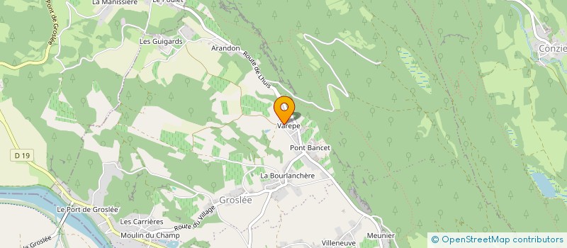 localisation de l'entreprise LES EPOLETTES  GROSLEE-SAINT-BENOIT