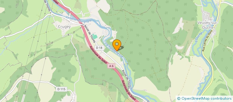 localisation de l'entreprise LES EPREYS  CRUGEY