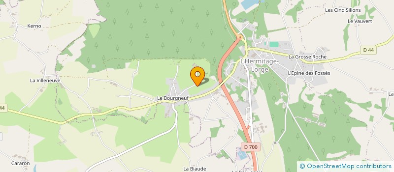 localisation de l'entreprise LES EQUIDES DE LA RES'K  PLUC-L'HERMITAGE