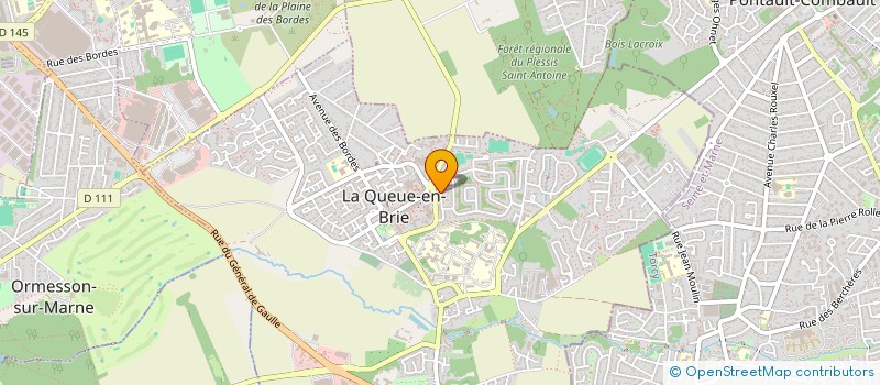 localisation de l'entreprise LES EQUINS DES MARMOUSETS  LA QUEUE-EN-BRIE