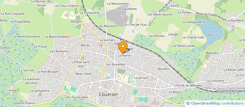 localisation de l'entreprise LES EQUIPEES à COUERON
