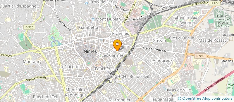 localisation de l'entreprise LES EQUIPES EUROPEENNES à NIMES