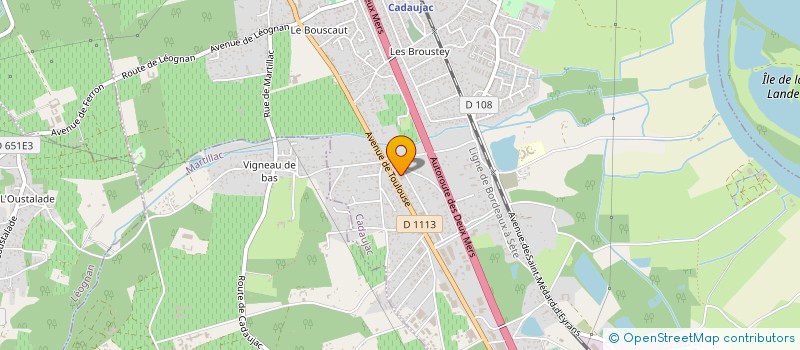 localisation de l'entreprise LES ERABLES à CADAUJAC