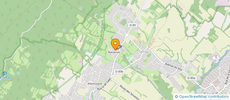 localisation de l'entreprise LES ERABLES 33  THOIRY