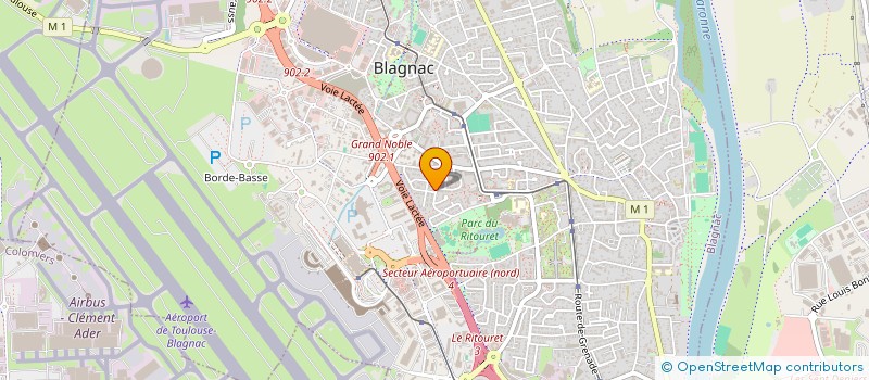 localisation de l'entreprise LES ERABLES  BLAGNAC