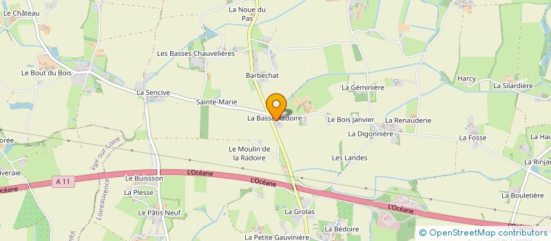 localisation de l'entreprise LES ERABLES à LOIREAUXENCE