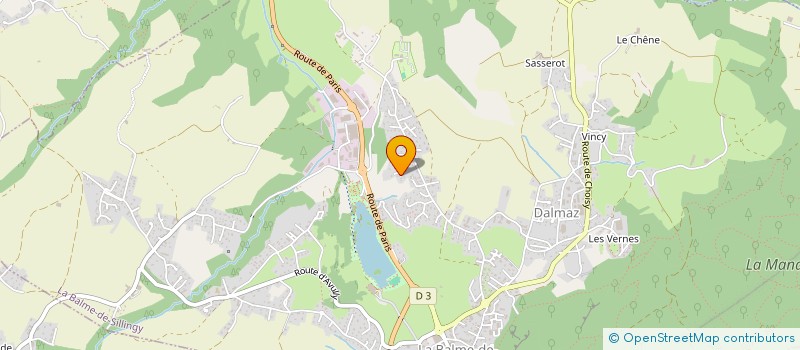 localisation de l'entreprise LES ERABLES  LA BALME-DE-SILLINGY