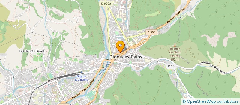 localisation de l'entreprise LES ERABLES à DIGNE-LES-BAINS
