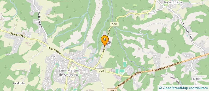 localisation de l'entreprise LES ERABLES  SAINT-MARTIN-DE-SEIGNANX