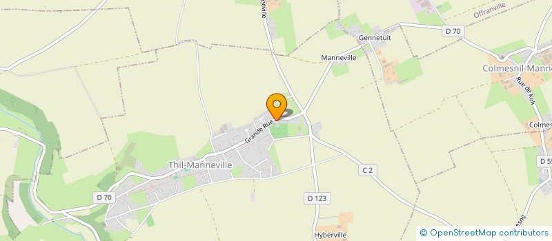 localisation de l'entreprise LES ERABLES  THIL-MANNEVILLE
