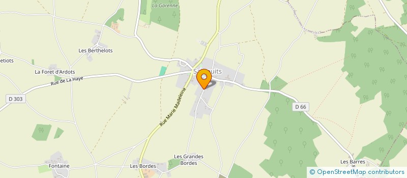 localisation de l'entreprise LES ERABLES  SAINPUITS