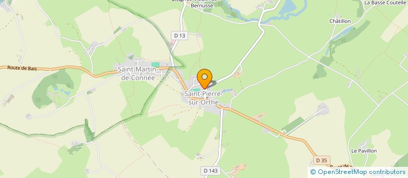 localisation de l'entreprise LES ERABLES  VIMARTIN-SUR-ORTHE