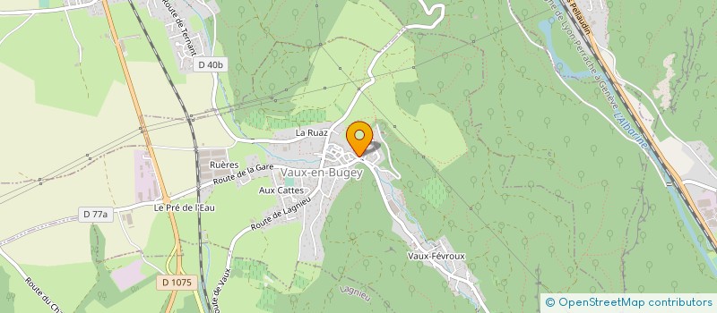 localisation de l'entreprise LES ERABLES  VAUX-EN-BUGEY