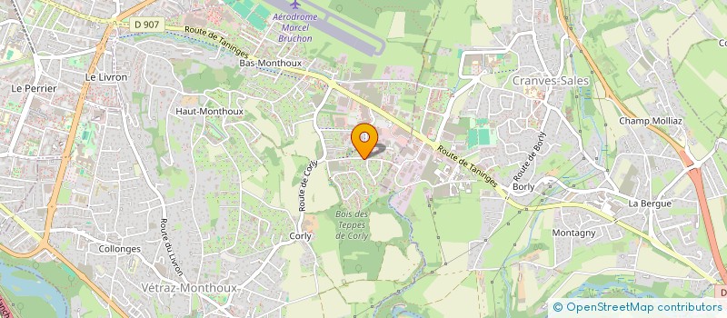 localisation de l'entreprise LES ERABLES  VETRAZ-MONTHOUX
