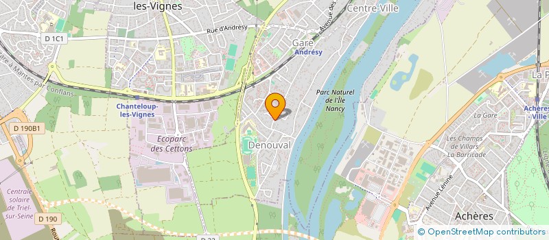 localisation de l'entreprise LES ERABLES  ANDRESY