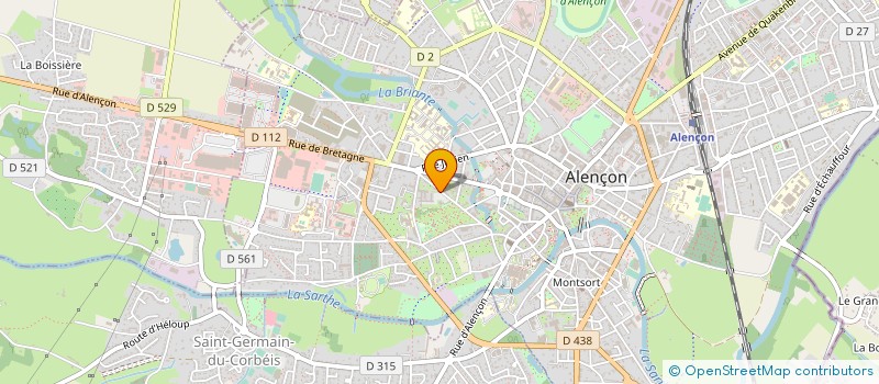 localisation de l'entreprise LES ERGOLYMPIADES à ALENCON