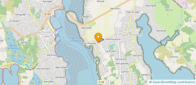 localisation de l'entreprise LES ESCALES DU FLANEUR  SAINT-PHILIBERT