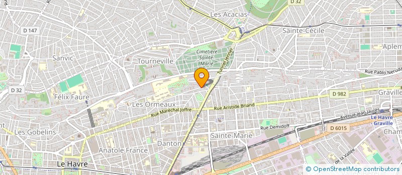 localisation de l'entreprise LES ESCALES-EHPAD PUBLICS DU HAVRE  LE HAVRE