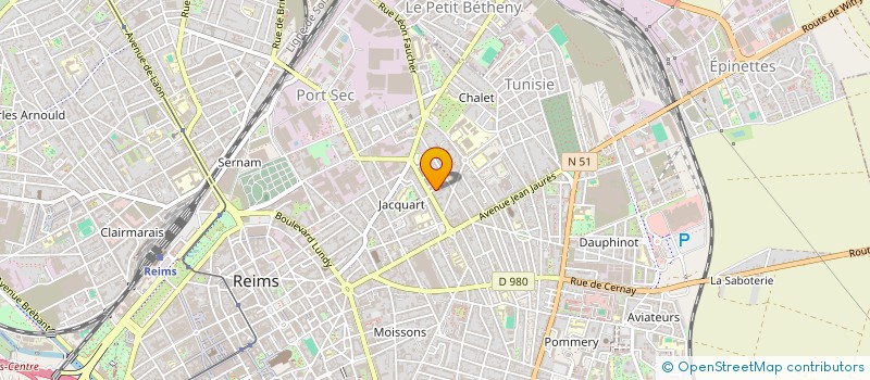 localisation de l'entreprise LES ESCARGOTS AILES  REIMS