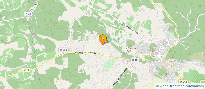 localisation de l'entreprise LES ESCARRANTS  ROGNES