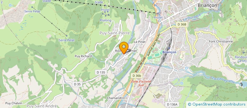 localisation de l'entreprise LES ESCARTONS DE CROIX  PUY-SAINT-PIERRE