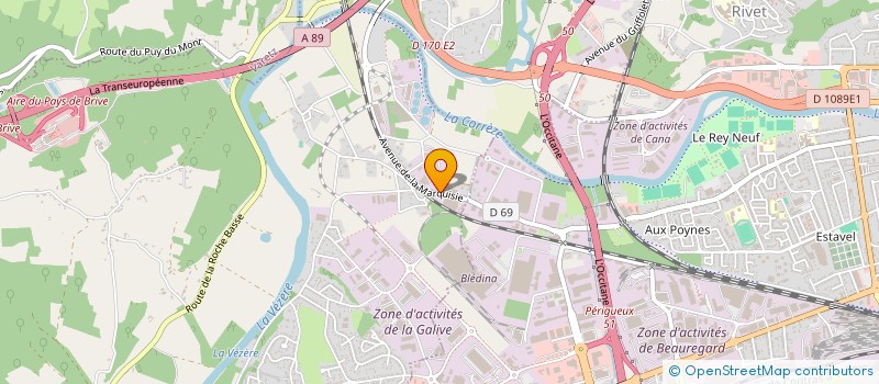 localisation de l'entreprise LES ESCURES  SAINT-PANTALEON-DE-LARCHE