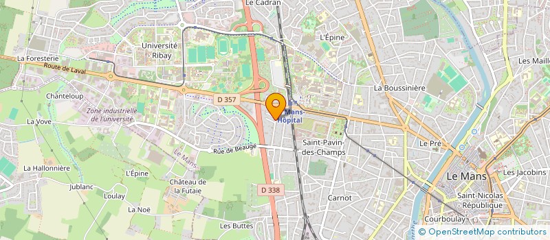 localisation de l'entreprise LES ESMERALDA  LE MANS