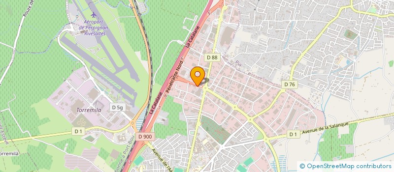 localisation de l'entreprise LES ESPACES BLEUS à PERPIGNAN