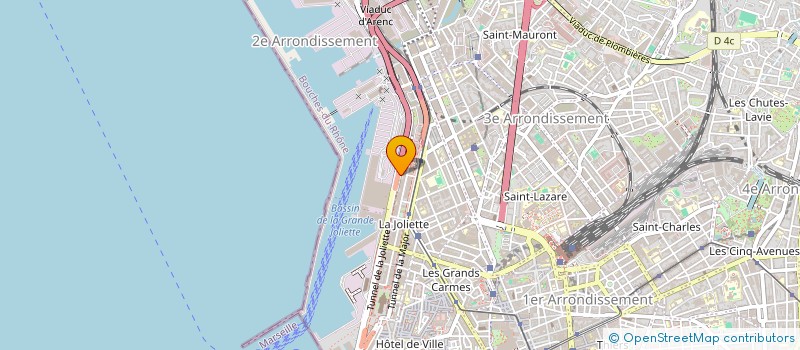 localisation de l'entreprise LES ESPACES CULTURELS DU SILO D'ARENC à MARSEILLE