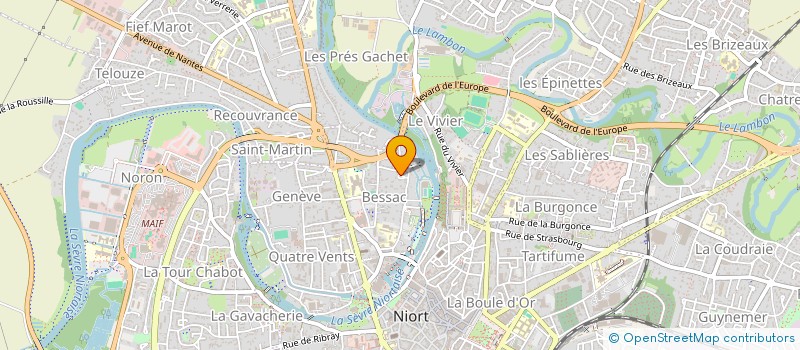 localisation de l'entreprise LES ESPACES DU MIEUX ETRE  NIORT