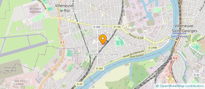 localisation de l'entreprise LES ESPACES VERTS à ABLON-SUR-SEINE