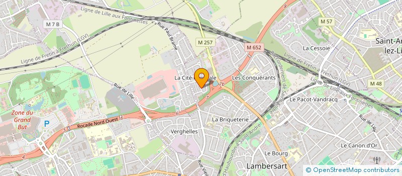 localisation de l'entreprise LES ESPACES VERTS à LAMBERSART
