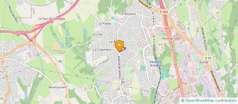 localisation de l'entreprise LES ESPACES VERTS DARDILLOIS à DARDILLY