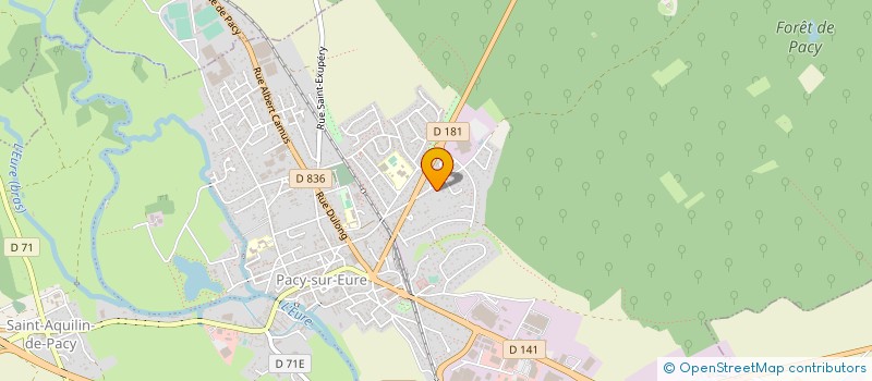 localisation de l'entreprise LES ESPACES VERTS DE FREITAS à PACY-SUR-EURE