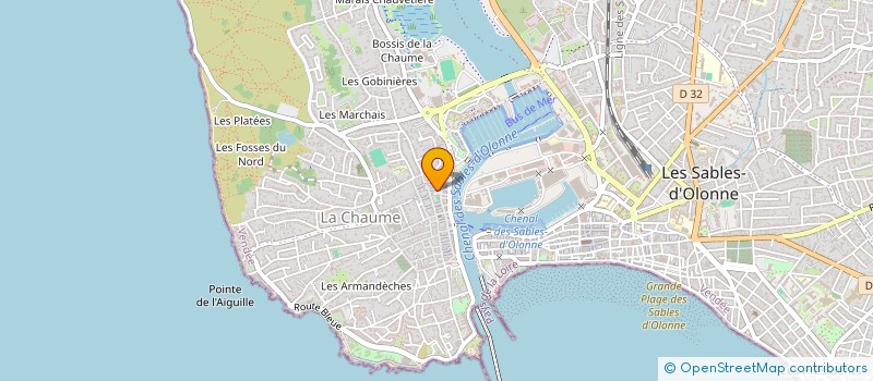 localisation de l'entreprise LES ESPADONS CHAUMOIS à LES SABLES D'OLONNE