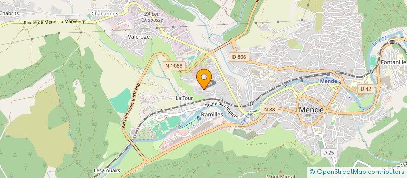 localisation de l'entreprise LES ESPAGNOLS  MENDE