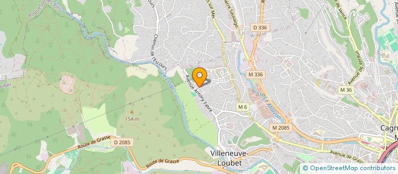 localisation de l'entreprise LES ESPERES à VILLENEUVE-LOUBET