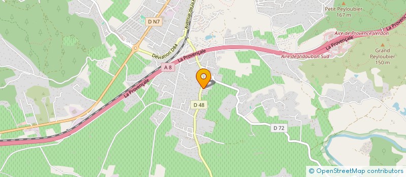 localisation de l'entreprise LES ESPERIFES  VIDAUBAN