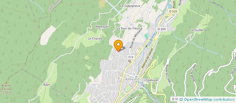 localisation de l'entreprise LES ESPERLUES &&&  ALLEVARD