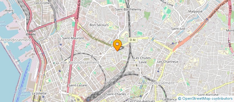 localisation de l'entreprise LES ESPONCES  MARSEILLE