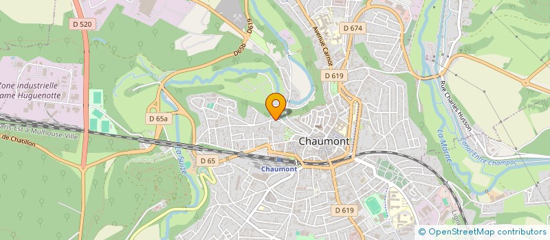 localisation de l'entreprise LES ESSARTS 25 à CHAUMONT