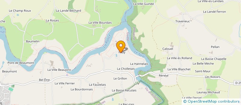 localisation de l'entreprise LES ESSARTS  GUITTE