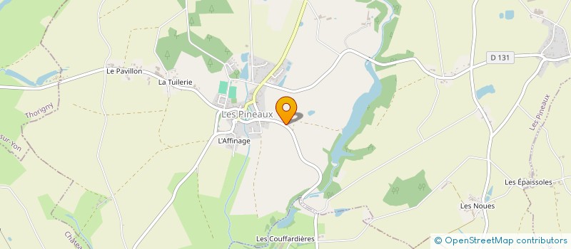 localisation de l'entreprise LES ESSARTS  LES PINEAUX