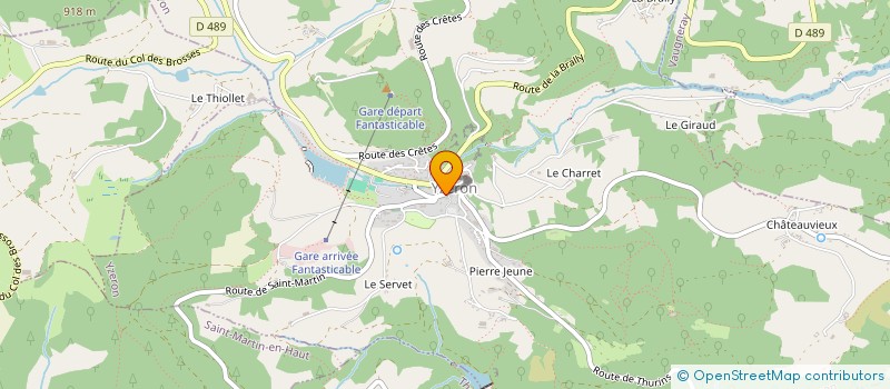 localisation de l'entreprise LES ESSELARDS  YZERON