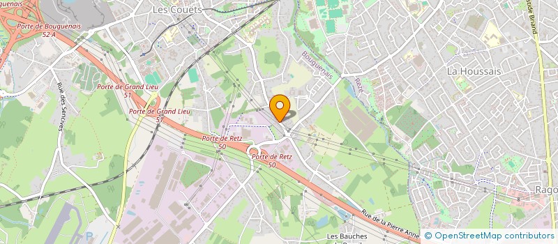 localisation de l'entreprise LES ESSENTI'ELLES NANTES à BOUGUENAIS