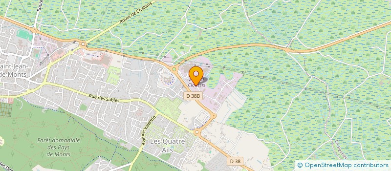 localisation de l'entreprise LES ESSEPES  SAINT-JEAN-DE-MONTS